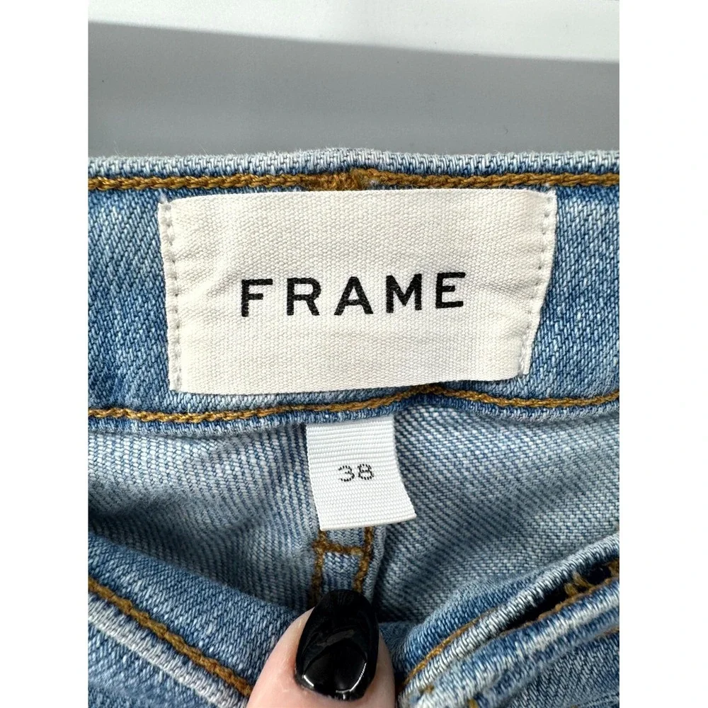 Frame Jeans Mens 38 Blue Denim L'Homme Slim Fit Medium Wash Straight Leg Classic